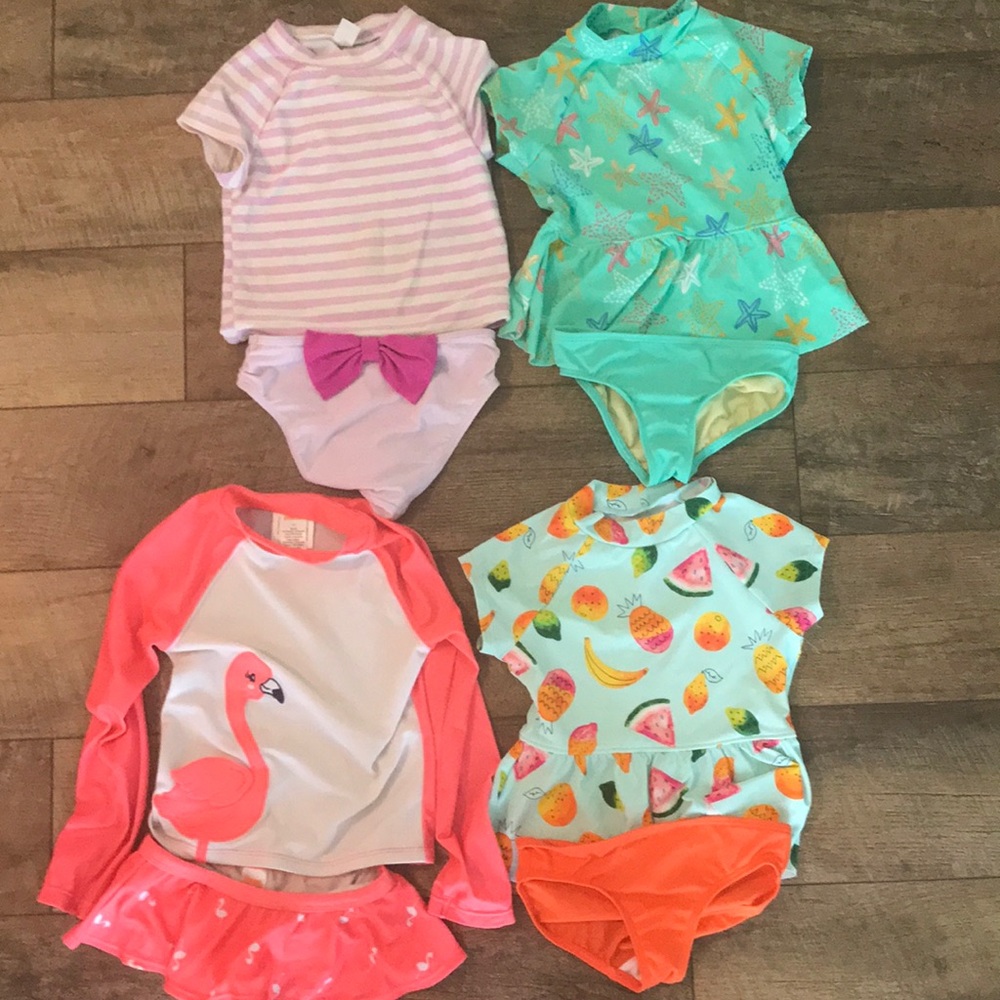 Lot of 4 Girls swim suits